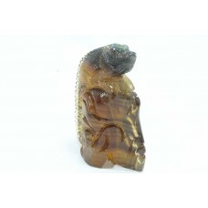 Handcrafted Natural Fluorite stone Lizard reptile Figure Home Decorative item